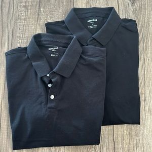 Two black Bonobos polos